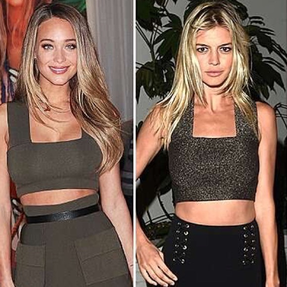 ♡$235 ICONIC A.L.C.™ ☆Ali☆ Bronze Metallic Crop Top♡ Size Medium♡ FLAWLESS♡ - Picture 10 of 11